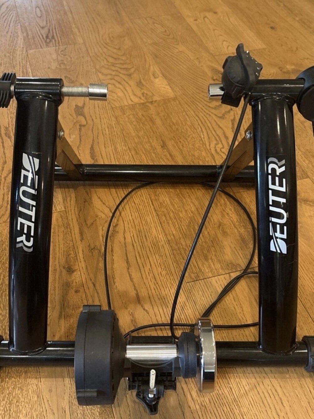 DEUTER Bike Trainer MT-04 Bicycle Stationary Stand Indoor Exercise Riding Black